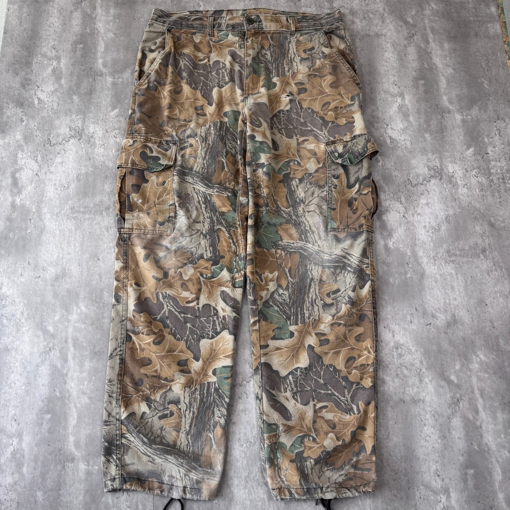 Vintage Spartan Realtree Camo Cargo Pants Mens 36x32 Hunting Forest Grunge Y2K